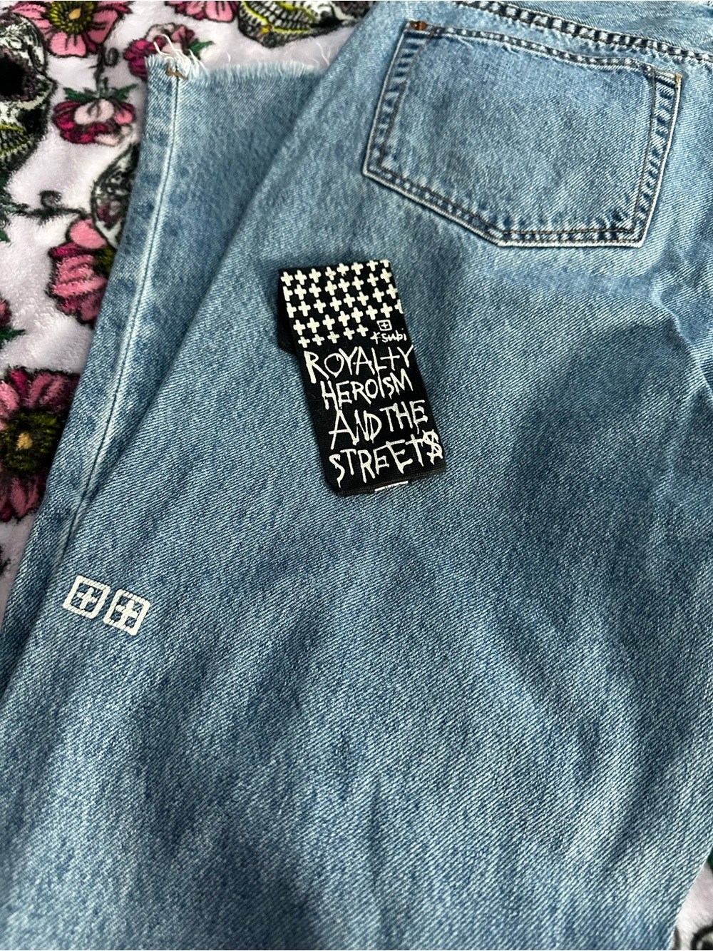 UPD8 @ PHOTOS —Ksubi Women Straight Leg Jeans in Light Blue Denim - Picture 4 of 10